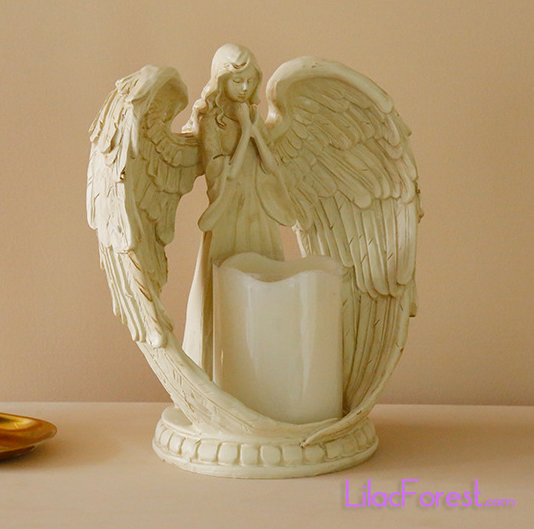 Wholesale Artistic Decor Electronic Candle Angel Design